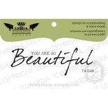 Акриловый штамп Lesia Zgharda TA049 You are so beautiful, размер 6,3х2,1 см
