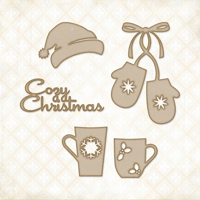 Чипборд Blue Fern StudiOs-Cozy Christmas