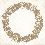 Чипборд Blue Fern Studios - Rose Wreath