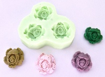 Молд от Wow -  Shabby Rose - Silicone Mould
