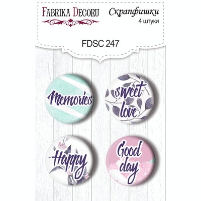 Набор скрапфишек ТМ Фабрика Декора из 4 шт № 247, Mysterious garden