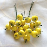 Яблочки маленькие, цвет желтый, 6 штук