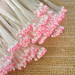 Тайські тичинки, білі - рожеві головки, 46-52 шт.