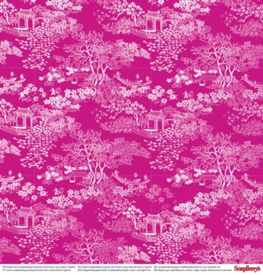 Бумага для скрапбукинга от ScrapBerry's - Страна восходящего солнца - Полнолуние, 30,5х30,5 см, 190 гр/м, двусторонняя, 1 лист