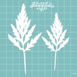 Чипборд від Вензелик - Набір листочків 02, розмір: 95x110 мм