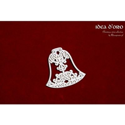 Чипборд Scrapiniec - двошаровий дзвіночок Idea d'oro