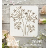 Чипборд ScrapBox - Укроп з сердечками