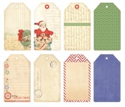 Набір новорічних тегів Melissa Frances - Countdown.8 шт.