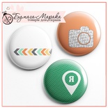 Скрап-значки (фишки). Travel-book, 3 шт,   f48