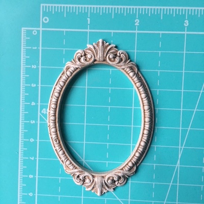 Гіпсова рамка з патинуванням від E.В.A., 8,5см, 1 шт.