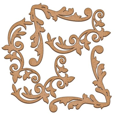 Набор декоративних элементов для шедоубокса №08, ТМ Фабрика Декора