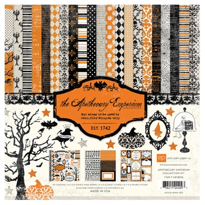 Набор бумаги от Echo Park  - Apothecary Emporium, 30х30см, 12+2 листов