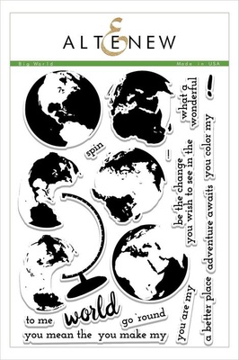 Набор ножей и штампов от Altenew - Big World Stamp & Die Bundle, 22 штампа + 3 ножа