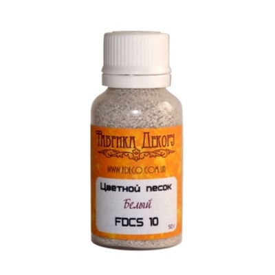 Цветной песок - Фабрика Декора - Белый, 50 г