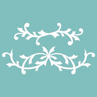 Чипборд від Вензелик - Набір вензлів 10, розмір: 59*106 мм