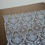 Аркуш дизайнерського паперу з візерунком Розкішно 1, колір Шоколад, А4