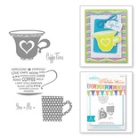 Набор штампов от Spellbinders - Celebrations Cup For Two Stamps