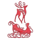 Ножи для вырубки от Spellbinders – Reindeer and Sleigh