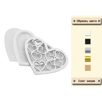 Заготовка для шейкера Hearts - in heart 9,8x8,3 см, ТМ Фабрика Декору