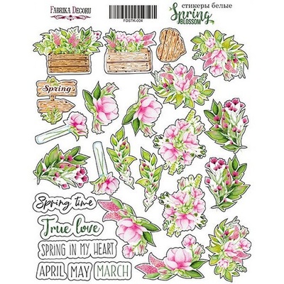 Набір наліпок Spring blossom, ТМ Фабрика Декору