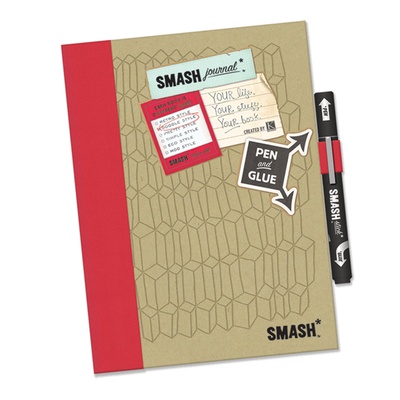 Книга для записей от K&Company - Doodle Red Smash Folio, размер: 19,7х26,1 см.