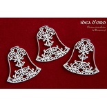 Чипборд Scrapiniec - Дзвіночки Idea d'oro, 3 штуки