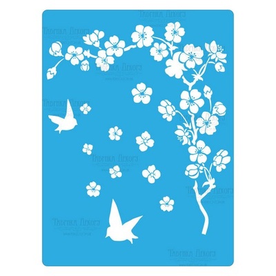 Маска - Фабрика Декора - Ветка сакуры, 15смХ20см