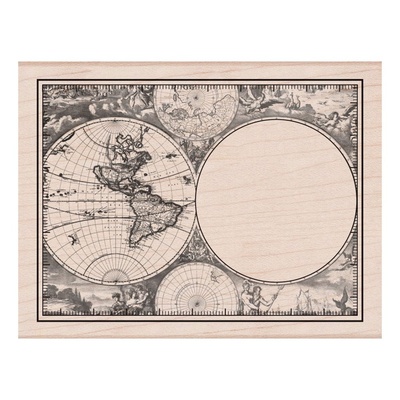 Гумовий штамп Hero Arts - Five Line Background, дерев’яний блок