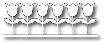 Ніж для вирубки від Memory Box - Tulip Border
