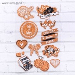 Наліпки пробкових від Артузор - "Mr &Mrs",12x 20,5см