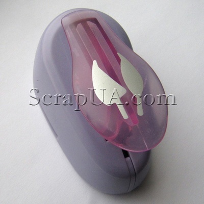 Фигурный дырокол Чарівна Мить - Два листика, размер 2.5 см