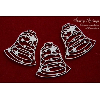 Чипборд Scrapiniec - Дзвіночки Starry Springs, 3