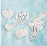 Набір прикрас Prima Marketing - Shabby Chic Treasures Resin Embellishments - 5шт.