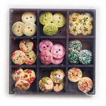 Набір ґудзиків для творчості ТМ Santi, дерево, 18 мм, 9 цв., 36шт./уп.