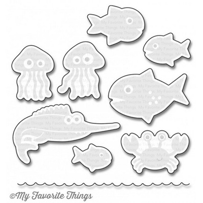 Ніж для вирубки My Favorite Things - Die-namics Ocean Fun, 9 шт.