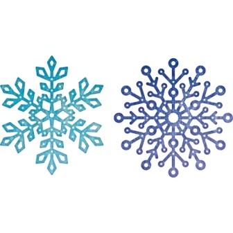 Ножи от Cheery Lynn Designs - Snowflake Set 2, 6 шт