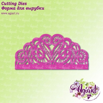 Нож для вырубки от AgiArt - "Ажурная створка"