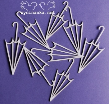 Чипборд від Wycianka - фон - Парасолі, Фон з 8 парасольок