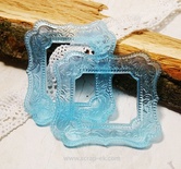 Прозрачная рамка из смолы №1 (голубая) от Евгения Курдибановская ТМ