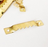 Крокодил для рамок, цвет золотой, 46х8мм, 1 деталь