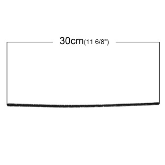 Синя проволока, колір чорний, 30 см, 1 шт.