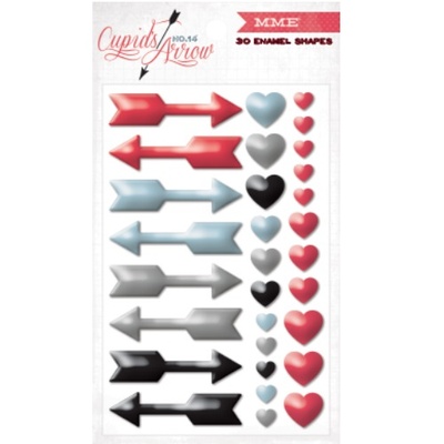 Емалеві прикраси My Mind's Eye - Cupid's Arrow, 30 шт.