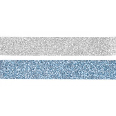 Набір стрічок блискучих на клейовій основі Silver and Blue, 2 шт. по 3, TM Santi