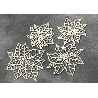 Набір чіпбордів Winter botanical diary 757, 10x15см, колір молочний, ТМ Фабрика Декору