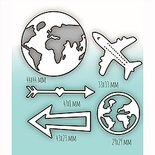 Набор ножей для вырубки от MiMiCut - «Пристегните ремни», 45*25,28*68мм,46*46, 46*46, 35*35