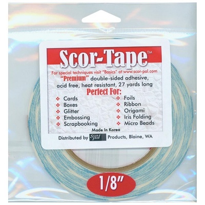 Двусторонний тонкий скотч Scor-Pal - Scor-Tape, 3 мм х 24 м