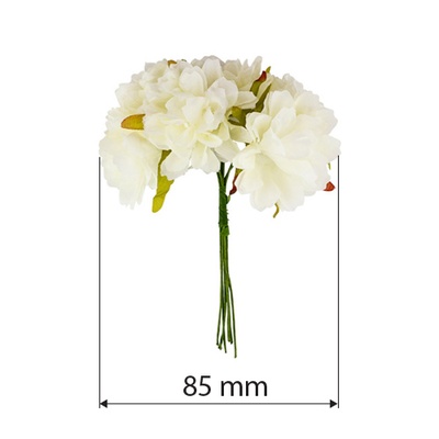 Набiр квiтiв черешнi, айворi, 6 шт., ТМ Фабрика Декору