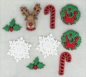 Набір декоративних ґудзиків Dress It Up - Deck the Halls
