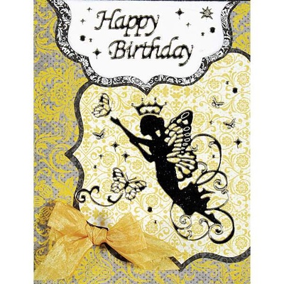 Набір наліпок - висічок HOTP - Fairies Dazzles Dazzles Black, розмір 10x23 см, 67 шт., колір чорний