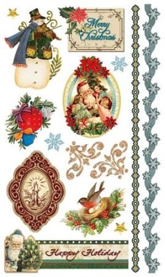 Набор натирок Снеговик12*20 см SCB 220620 от ScrapBerry's